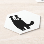 grappige kat t kartonnen onderzetters (Schuin)