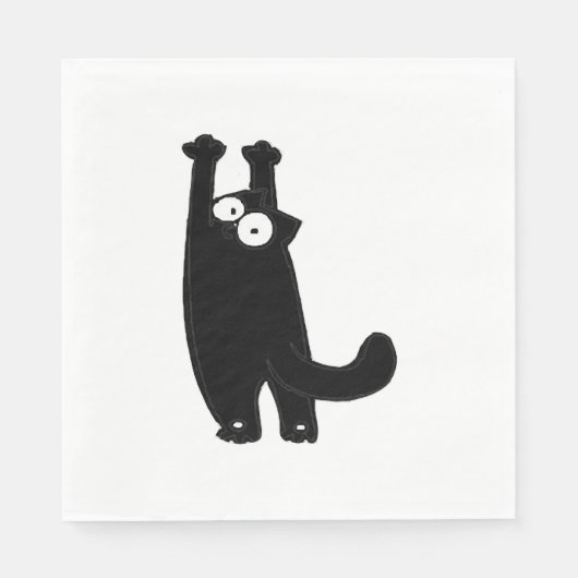 grappige kat t servet (Voorkant)