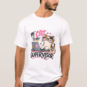 Grappige kat T-shirt (Voorkant)
