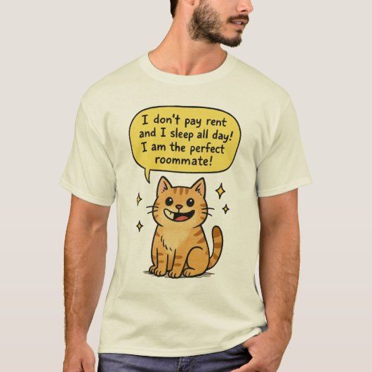 Grappige Kat T-shirt (Voorkant)