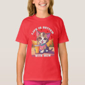 grappige kat t-shirt (Voorkant)