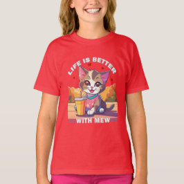 grappige kat t-shirt