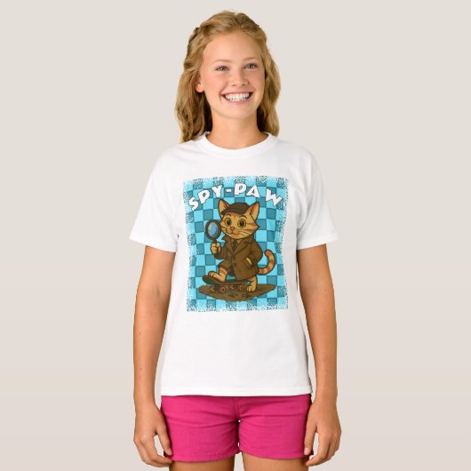 grappige kat t-shirt (Voorkant volledig)