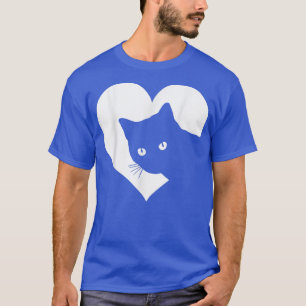 Grappige Kat T-shirt Love Cat Vrouwen Meisjes Cute