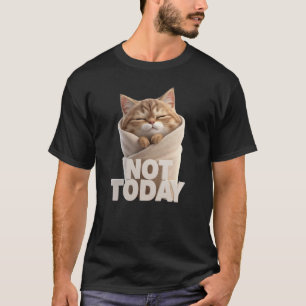 Grappige kat T-shirt Niet vandaag lui kat