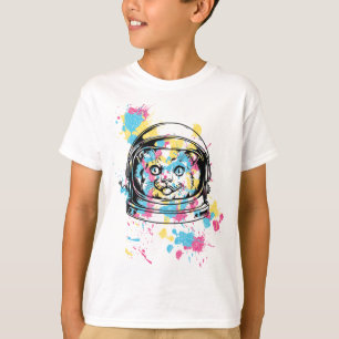 Grappige Kat T Shirt Ruimtekat Alien Kitten Astron