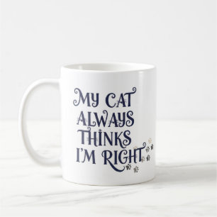 Grappige kat tekst koffiemok