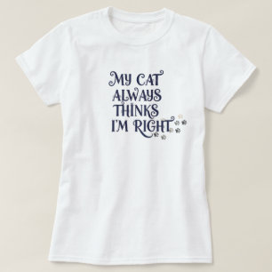 Grappige kat tekst  t-shirt