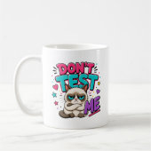 Grappige Kat Test Me Niet Koffiemok (Links)