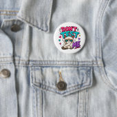 Grappige Kat Test Me Niet Ronde Button 5,7 Cm (In situ)