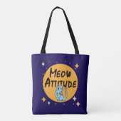 grappige kat tote bag (Achterkant)