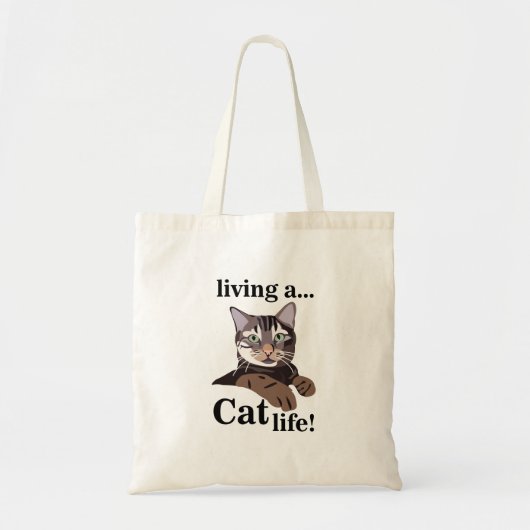 Grappige Kat Tote Bag (Voorkant)