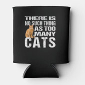 Grappige kat TShirt_ Niet zoiets als te veel katte Blikjeskoeler (Voorkant)