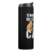 Grappige kat TShirt_ Niet zoiets als te veel katte Thermosbeker (Gedraaid links)