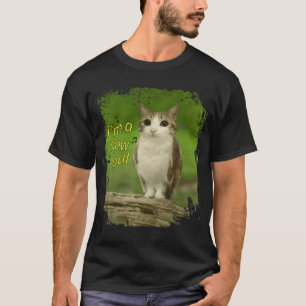 Grappige Kat Uil Ontkoppelde Brainrot Internet Mem T-shirt