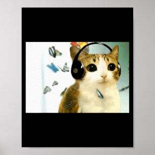 Grappige Kat Uil Vervloekte Internet Trendy Meme G Poster