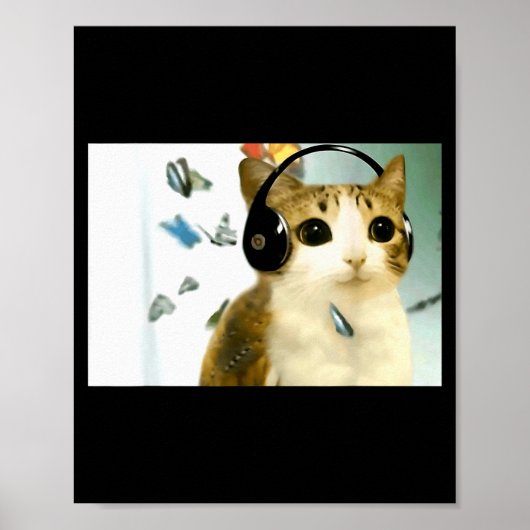 Grappige Kat Uil Vervloekte Internet Trendy Meme G Poster (Voorkant)
