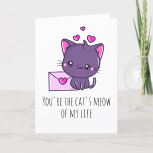 Grappige kat valentijn kaarten