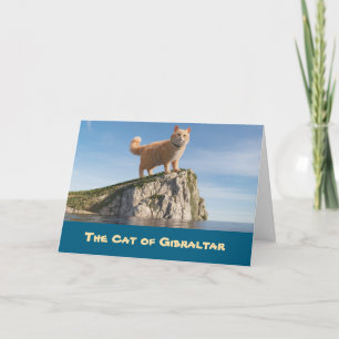 Grappige kat van Gibraltar Kaart