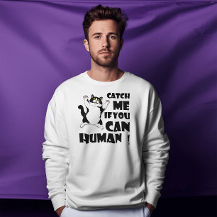 Grappige kat: vang me als je kunt t-shirt