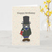 Grappige kat Verjaardag dode muizen Gift van een k Kaart (Gele Bloem)