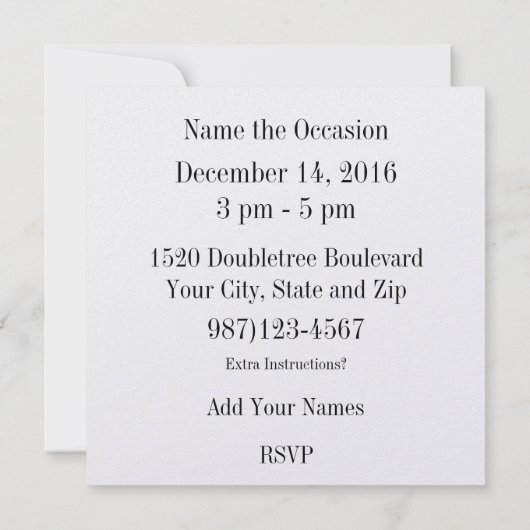 Grappige kat verjaardag elke viering uitnodiging (Achterkant)