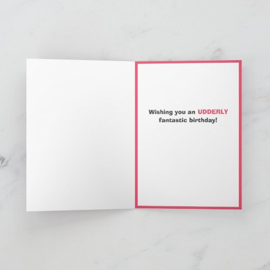 Grappige kat verjaardag kaart (Binnen)