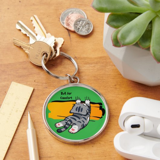 Grappige Kat, Vette Kat, Grappig Lettertype, Moder Sleutelhanger (Bureau)