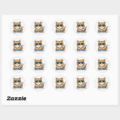 Grappige Kat Vibe Check Sticker Schattige Esthetie (Vel)