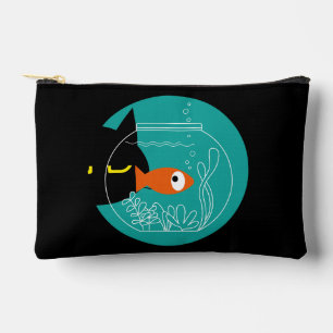 Grappige kat & vis zakje – Kuro Catto + Kin-chan Etui