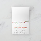 Grappige Kat Vlooien Navidad Vakantie Kerstmis Feestdagen Kaart (Binnen)