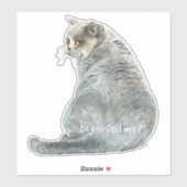 Grappige Kat Voel Je Me Sticker (Vel)