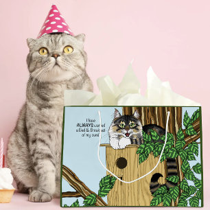 Grappige kat vogelhuis Bed & Breakfast Whimsical Groot Cadeauzakje