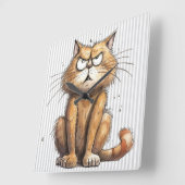 Grappige kat wandklok (Hoek)