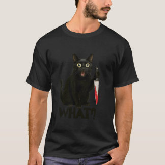 Grappige kat Wat een grafische moorddadige kat met T-shirt
