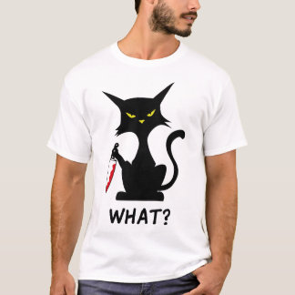 Grappige kat wat t-shirt