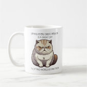 Grappige Kat Wereld Dominatie Koffiemok (Links)