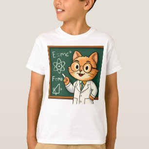 Grappige Kat Werken vanuit Huis Illustratie T-shirt