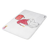 Grappige kat, wie deed het licht uit? badmat (Gekanteld)