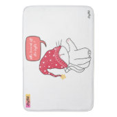 Grappige kat, wie deed het licht uit? badmat (Voorkant Verticaal)