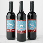 grappige kat wijn etiket (Flessen)