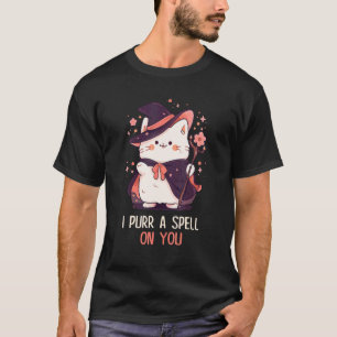 Grappige kat woordspeling heks toverspreuk grafisc t-shirt