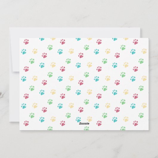 Grappige kat zegt Meowy Kerstmis Foto kattennaam Feestdagenkaart (Achterkant)