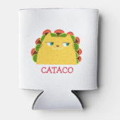 Grappige Kataco Can Koeler Schattige Kat Taco Woor (Voorkant)