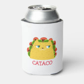 Grappige Kataco Can Koeler Schattige Kat Taco Woor (Blikje Achterkant)