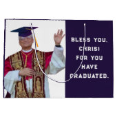 Grappige katholieke school afstuderen groot cadeauzakje (Achterkant)