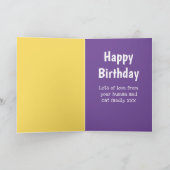 Grappige KATMAMMA verjaardag Vrouw Van De Man Kaart (Binnen)