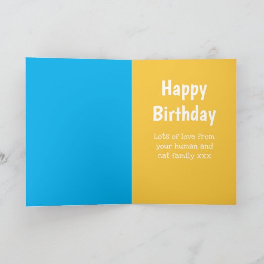 Grappige KATMAMMA verjaardag vrouw van echtgenoot Kaart (Binnen)