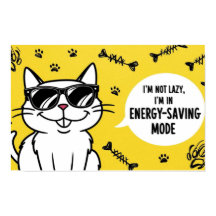 Grappige katposter, Cartoon kat draagt een zonnebr