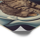 Grappige katposter | Poep je? | Kat Kunst Poster (Hoek)